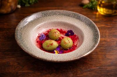 Сорбет із зеленого яблука і тархуна •  